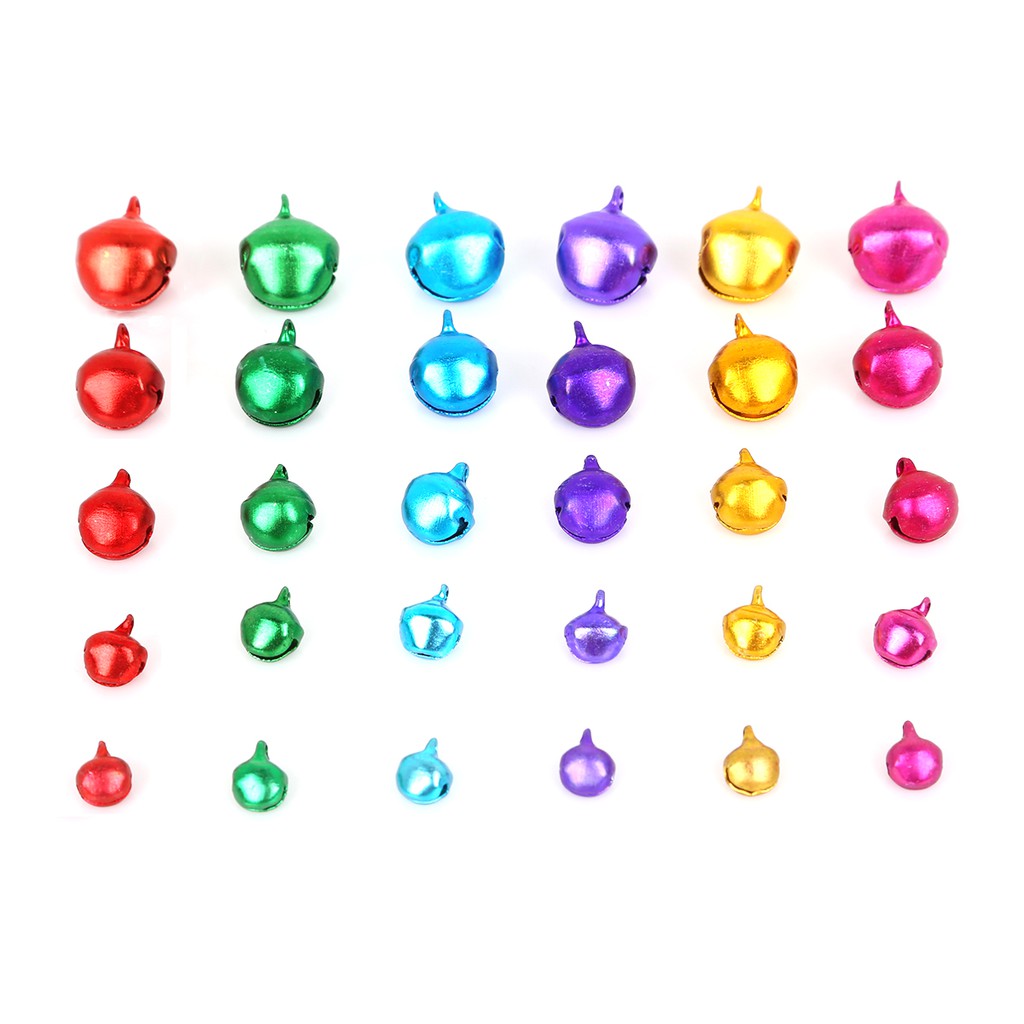 30-200 Pcs Lonceng Jingle Bell Bahan Aluminum Untuk Dekorasi Pohon Natal