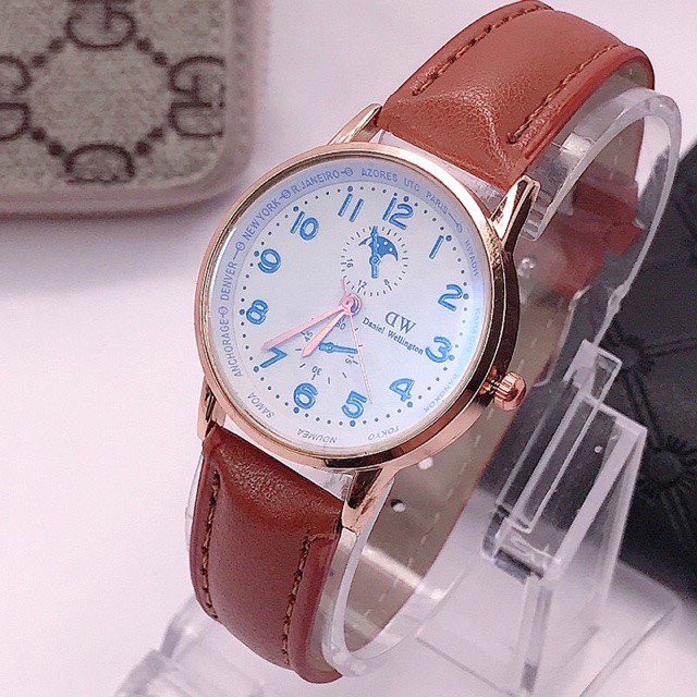 ✅[COD] Jam Tangan Couple Kulit Bahan Pria Wantia Watch C10