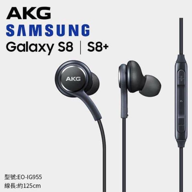 headset samsung s8 / s8+ handsfree earphone + design by AKG