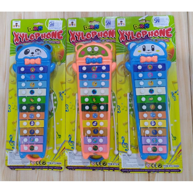 MAINAN ALAT MUSIK XYLOPHONE - GAMBANG MEMILIKI 11 NADA - XYLOPHONE 1 SET KARAKTER