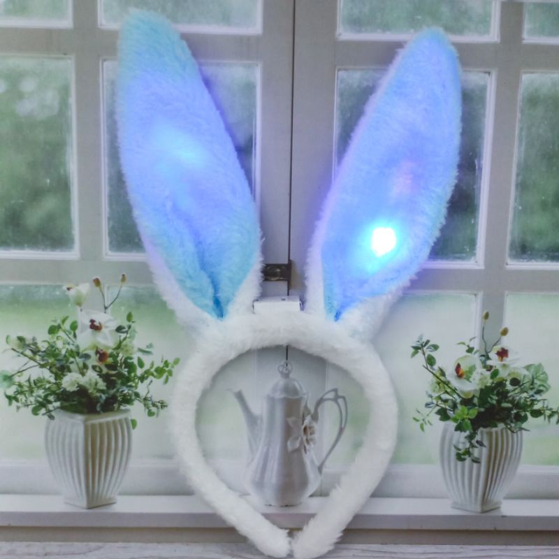 Bunny Kelinci Led Bando Pesta Ulang Tahun Baru