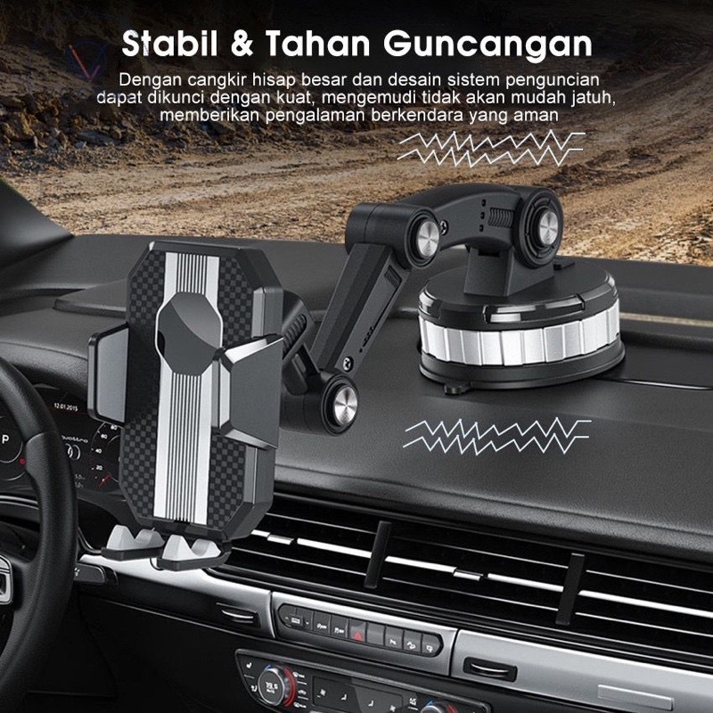 Holder Mobil Multifungsi HD-61  Buat Di Dashboard &amp; Kaca Mobil &amp; Meja Kualitas Bagus