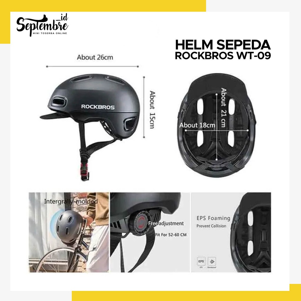 Helm Sepeda Rockbros WT09 Helm Sepeda Lipat Rockbros WT 09 Cycling Helmet