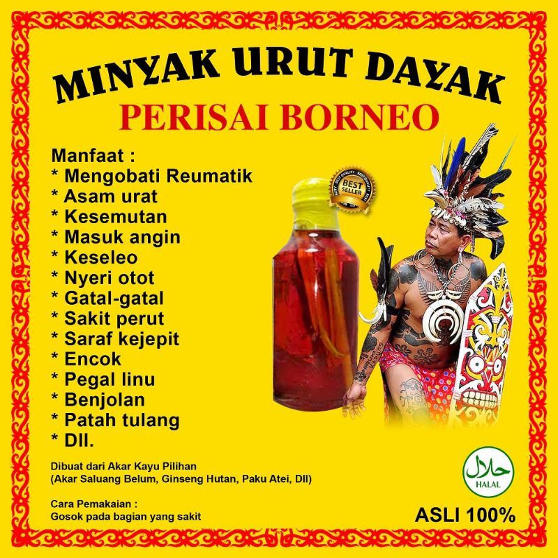 Minyak Dayak minyak urut Dayak minya sakit pinggang kaseleo patah tulang