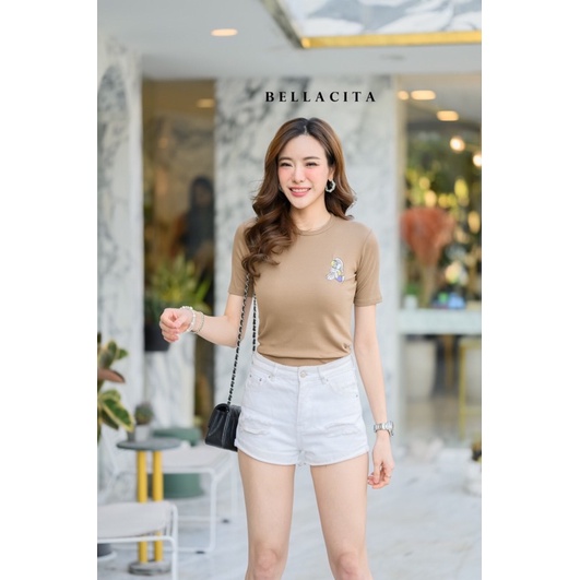 ATASAN BELLACITA MODEL BORDIR BUNNY IMPORT BANGKOK (BJBLC502)