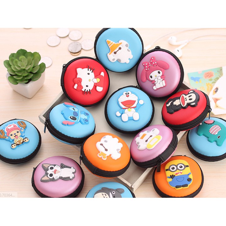 Wadah Earphone / Earphone Bag Karakter / Tempat headset earphone / Tempat Penyimpanan Kabel