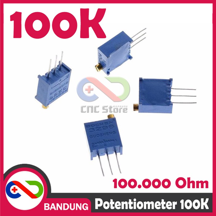 POTENSIOMETER 100K POTENTIOMETER POTENSIO TRIMPOT MULTITURN VR 3