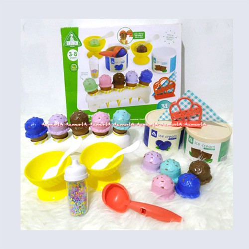 ELC Ice Cream Set Mainan Membuat Menjual Es Krim Untuk Anak