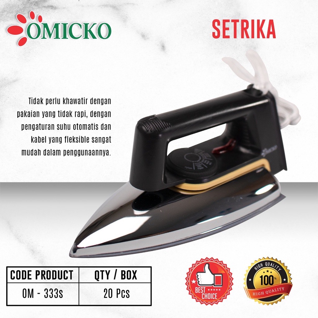 Setrika Electrik TD-333/Gosokan Baju Electrik TD-333