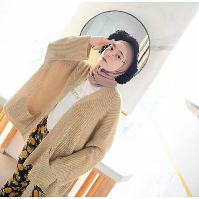 COD SHAKER CARDIGAN KNIT | DEANDRA OVERSIZE CARDIGAN RAJUT | KARDIGAN RAJUT MURAH | OUTER RAJUT