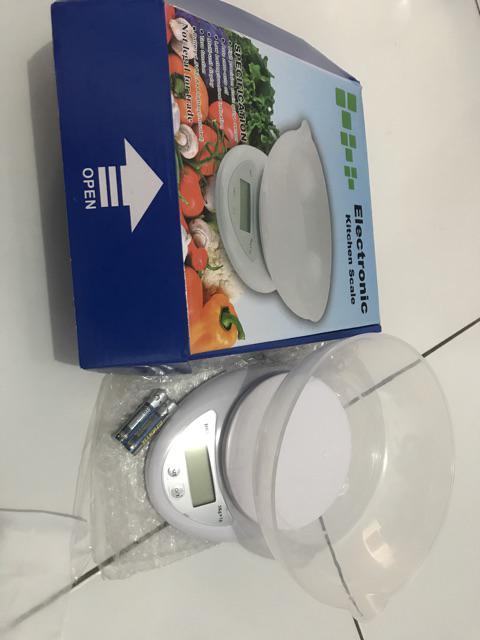 Timbangan Dapur Digital Mangkok Electronic Kitchen Scale - Putih