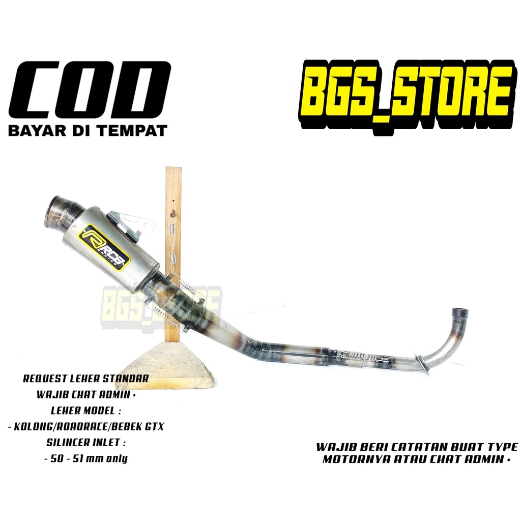 Knalpot RCB buat Supra X / Supra X 125 / Supra fit / karisma / Blade / Revo / Astrea / C70 / win100 