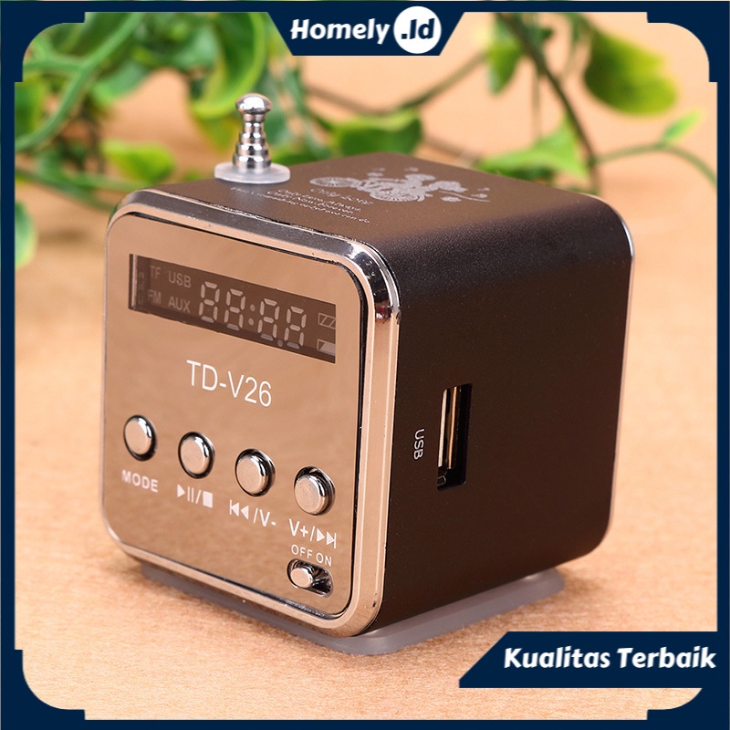 Speaker Bluetooth Mini Portable MP3 Radio FM Support Micro SD Musik Box Mini Speker Kotak Premium