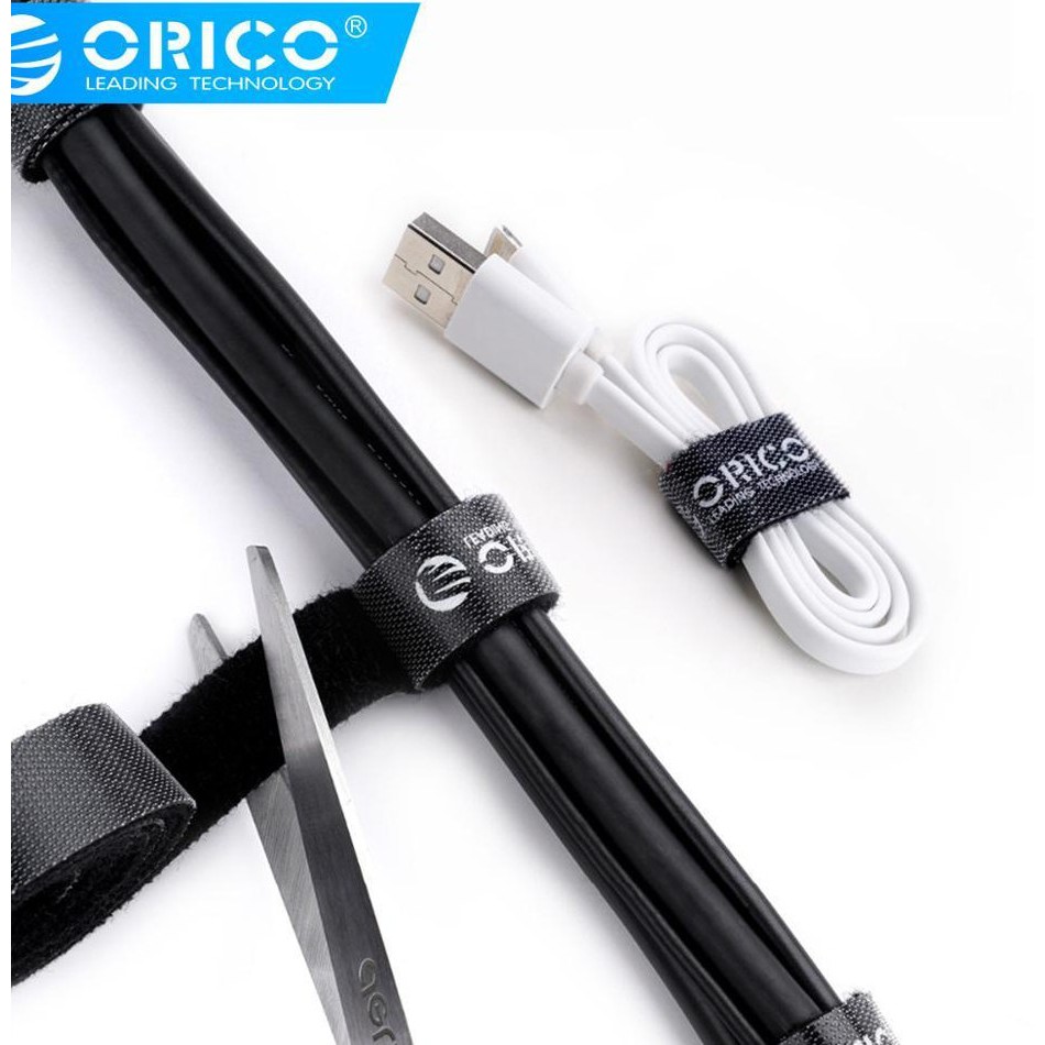 Wire tie cable strap orico 5 pack 1m color organizer cbt-5s - Pengikat perekat kabel