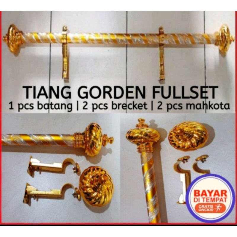 Batang Gorden rdeng/Tiang gorden 1 meter Fullset