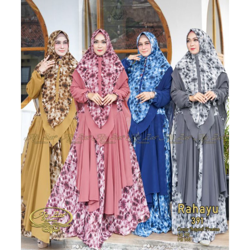 RAHAYU GAMIS SET SYARI BY AJE ZAS COLLECTION GAMIS SYARI TERBARU MEWAH *konfirmasi warna via chat