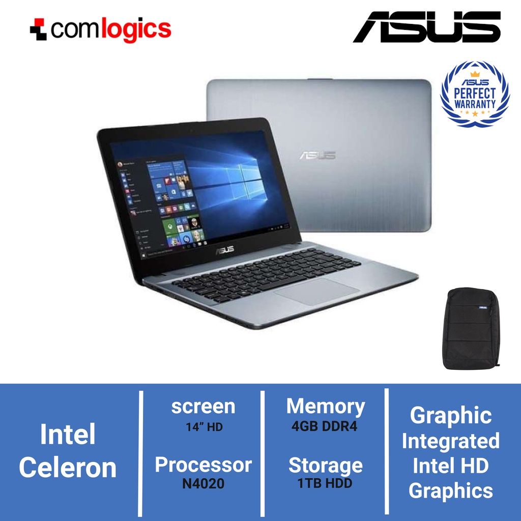 Asus X441MAO - 411 Celeron N4020 4GB/1TB Win 10