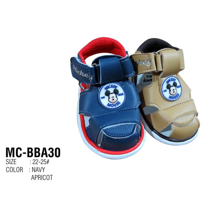 Sepatu Sandal Anak Slip on Mickey MC BBA 30 - 22- Navy q3