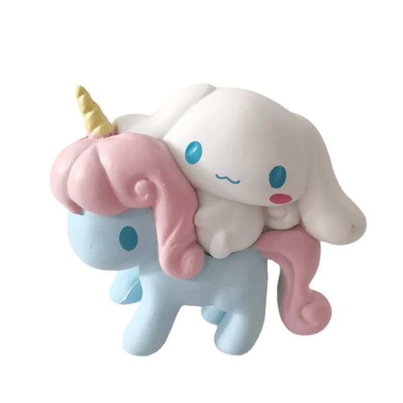 Sanrio Cinnamoroll Melody PVC Mainan Mini Figure Dekorasi Telepon Shell Patch Bahan Kue Ulang Tahun Baking Decoration