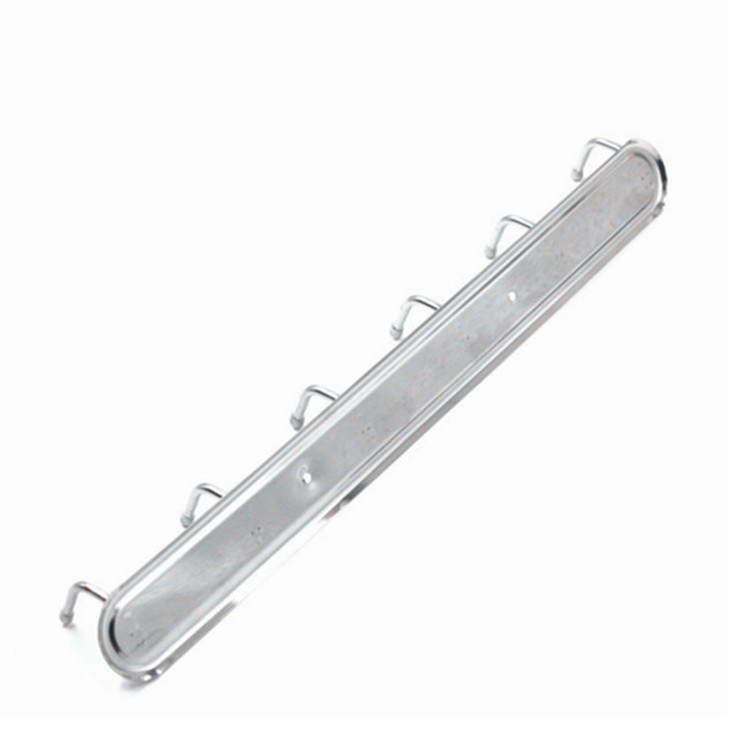 Gantungan Kapstok Hanger Stainless Steel dengan 6 Kait + Sekrup Gantungan Hanger Pakaian 6 kait Serbaguna