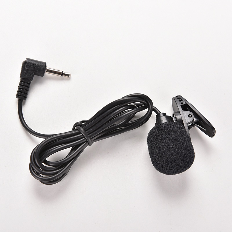 {LUCKID}3.5mm Mini Studio Speech Mic Microphone Clip On Lapel For PC Desktop Notebook