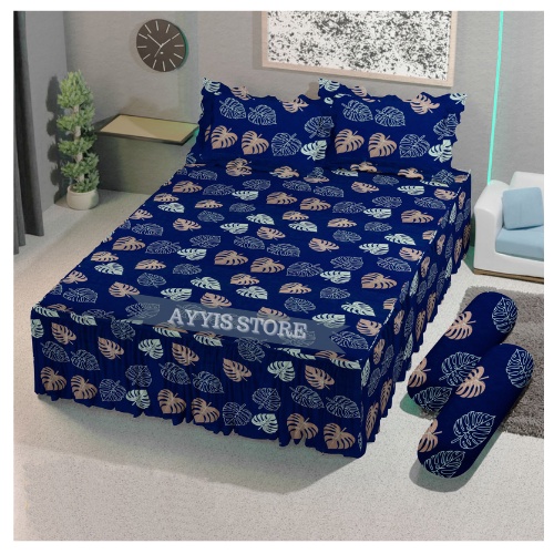 Sprei Ukuran 180x200x30/160x200x30/120x200x30 bahan katun halus bisa cod