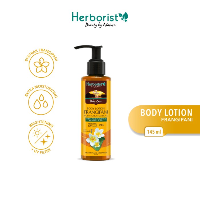 [BPOM] Herborist Body Lotion 145ml | Coconut | Frangipani | Zaitun