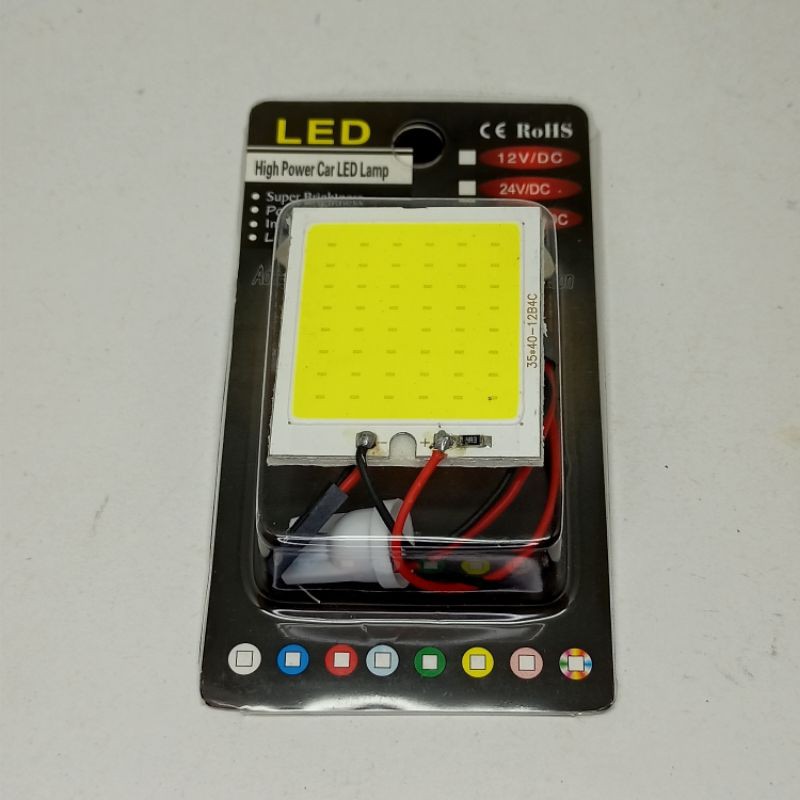 Lampu LED Kabin/Plafon Mobil 48 Titik Bisa Pakai di Motor (FCOB-48)