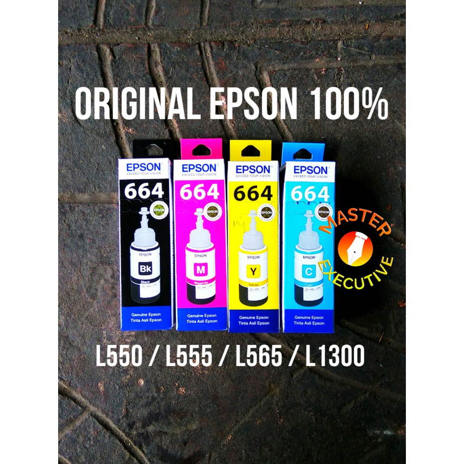 Epson Genuine / Tinta Asli 70ml 664 L100 / L110 / L120 / L200 / L210 / L220 / L300 / L310 dll