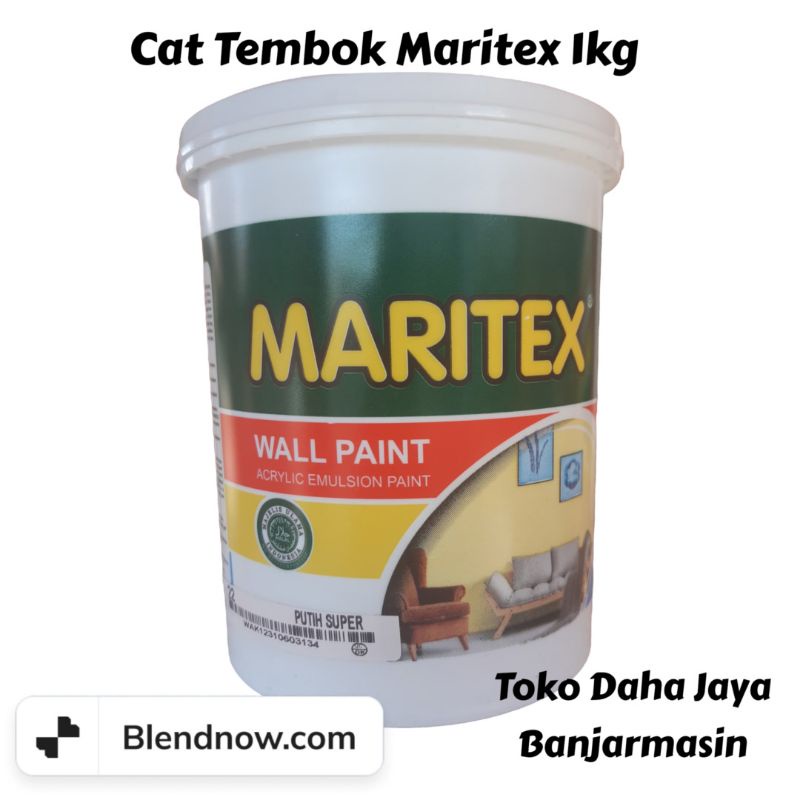 cat tembok maritex 1 kg/ cat air | toko bangunan banjarmasin