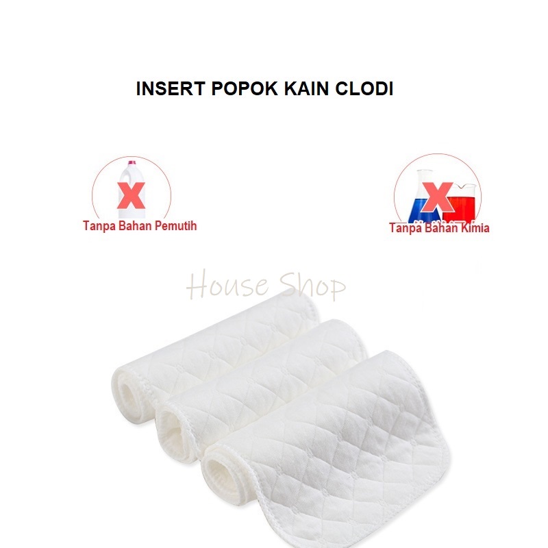 HS-0064 POPOK Kain Clodi Bayi Dapat Dicuci – Baby Diapers Kualitas Premium Model Lucu Terbaru