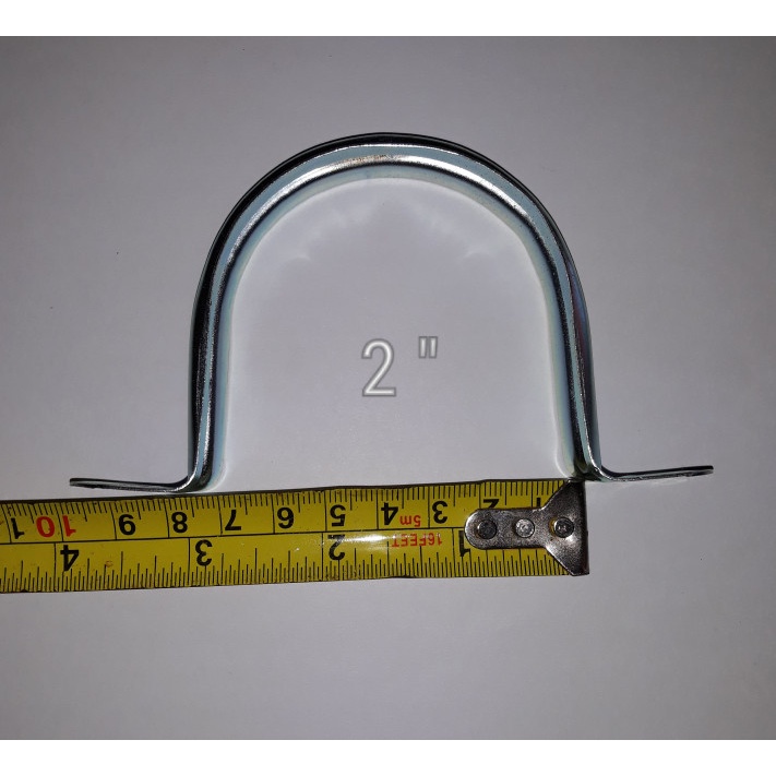 Klem pipa plat besi 2" klem omega omega clamp