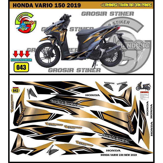 STIKER MOTOR HONDA VARIO 150 LED 2019