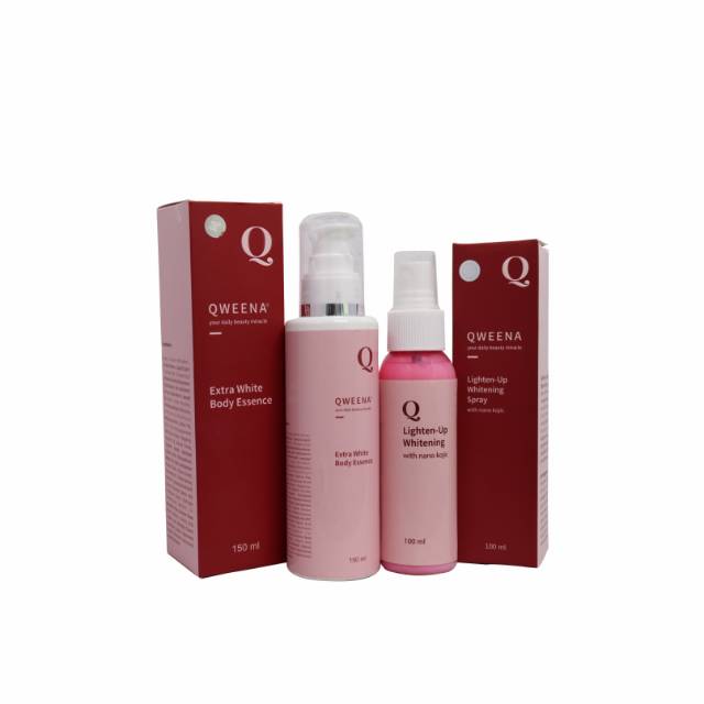 Qweena Perfect Whitening Set (Whitening Body Essence + Lighten-Up Peeling Spray)