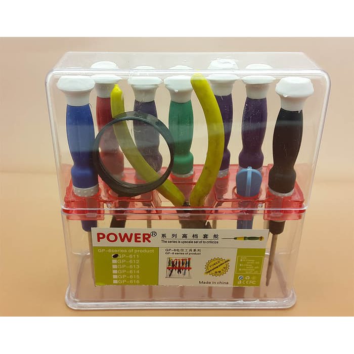 GP-611 CR-V 12 in 1 screwdriver repair kit / obeng set-3