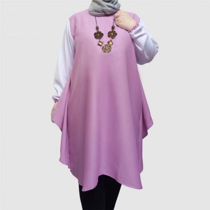 Tunik jumbo fit xl-xxxl warna Lilac SB103