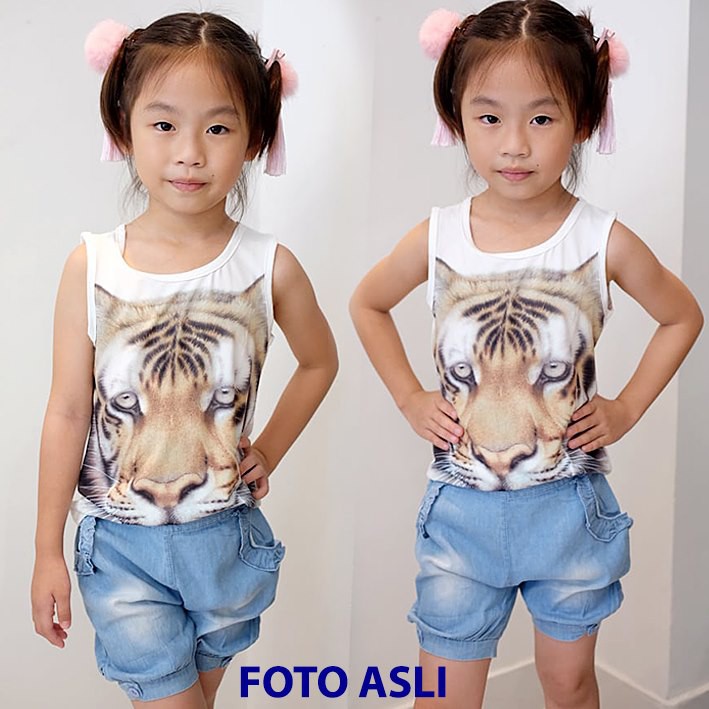 RESTOCK!! Setelan Anak Perempuan Tiger Girls