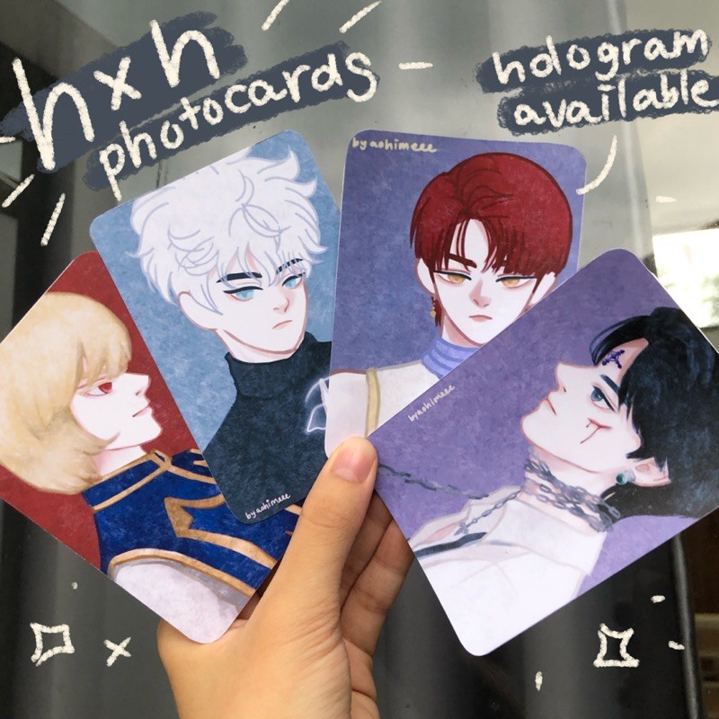 Hunter x Hunter Photocard Glitter | Chrollo Kurapika Killua Hisoka Illumi Merch HXH Anime