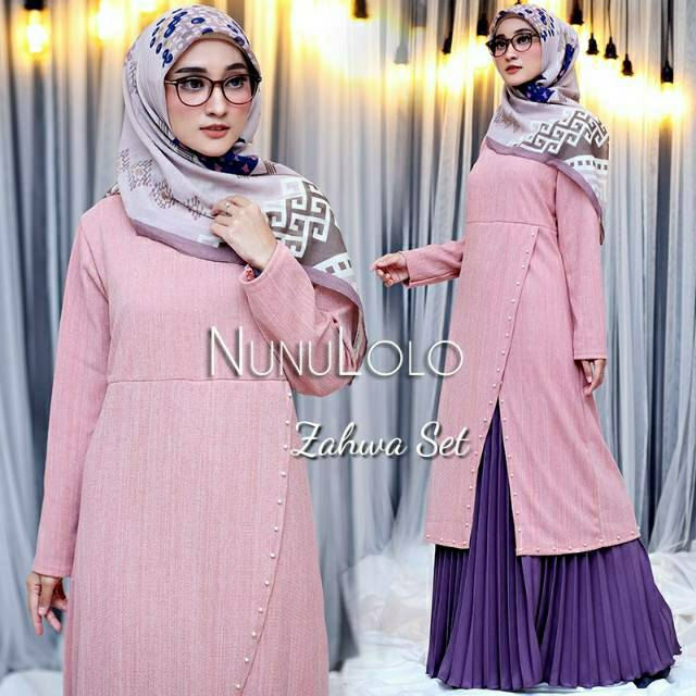 Zahwa set by nunulolo original produk bisa COD