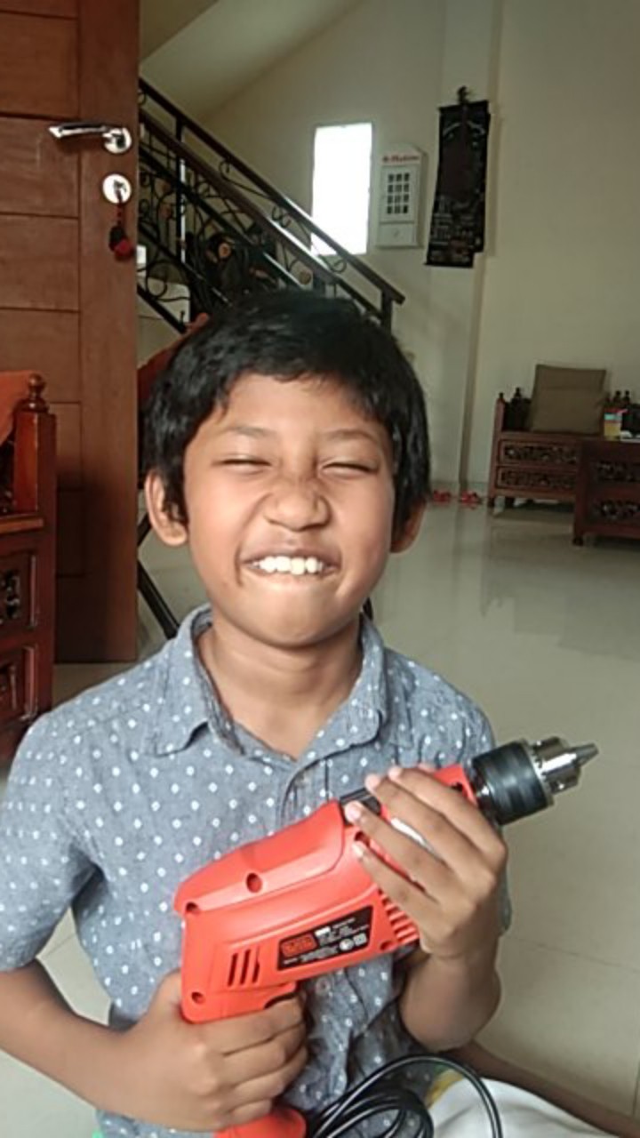 Hammer Drill Black Decker Hd555kopr Bor Tembok Set 13mm