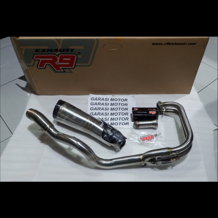 knalpot r9 exhaust h2 gp ss ninja 250 fi 2018 cbr250rr r25 z250 mt25 original