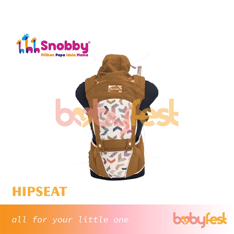 Original Snobby Gendongan Hip Seat Hipseat 6 Posisi Artsy Series Saku Print TPG5841 Baby Carrier