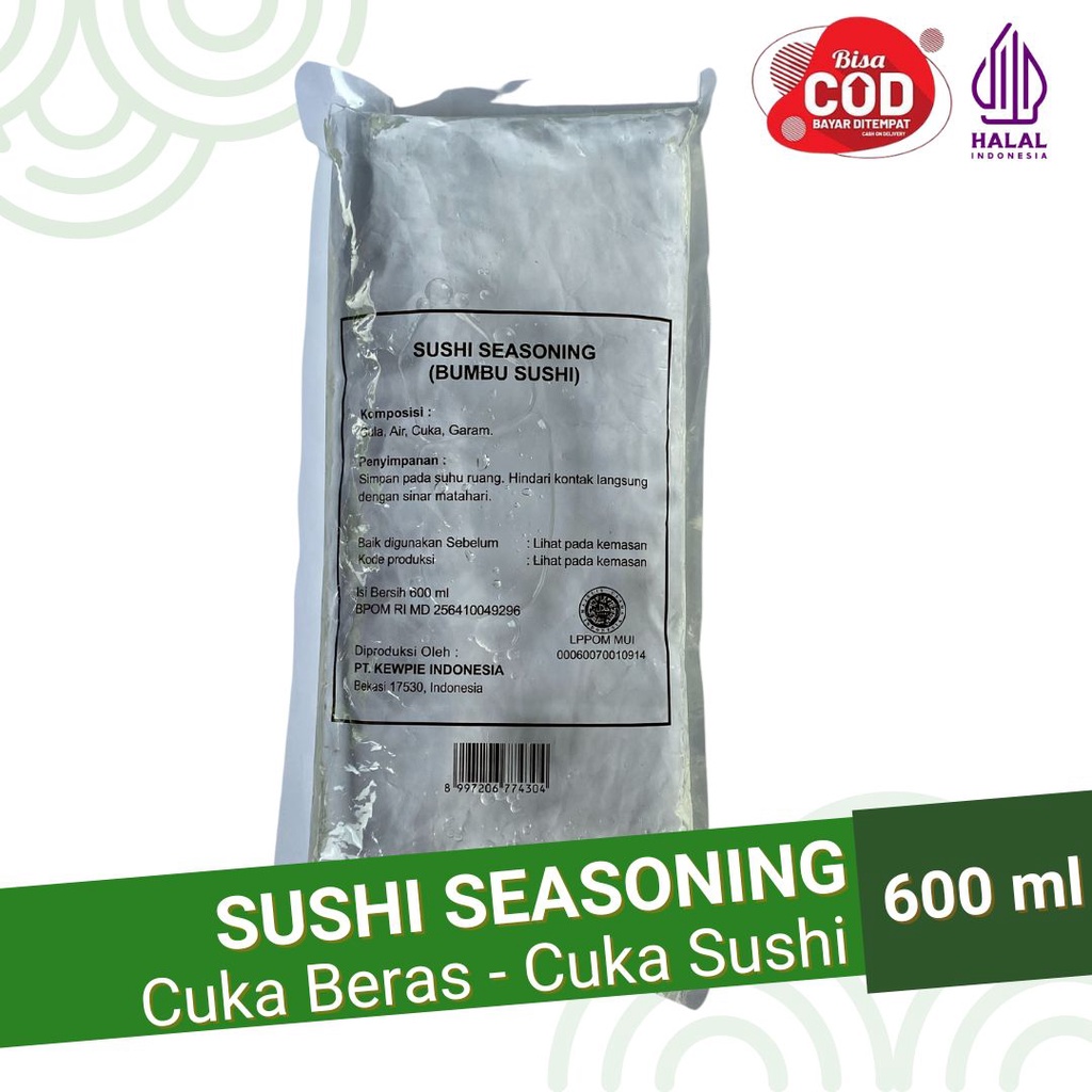 Kewpie Sushi Seasoning 600 ml - Bumbu Sushi - Cuka Beras - Cuka Sushi - Sushi Vinegar