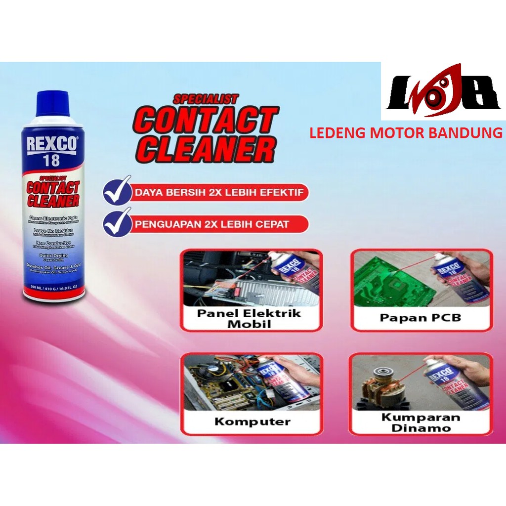 Rexco 18 Contact Cleaner Pembersih Komponen Elektrik Listrik 500ml