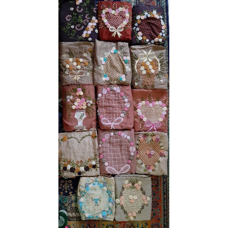 mukena linen tile terusan rayon super mukenah adem