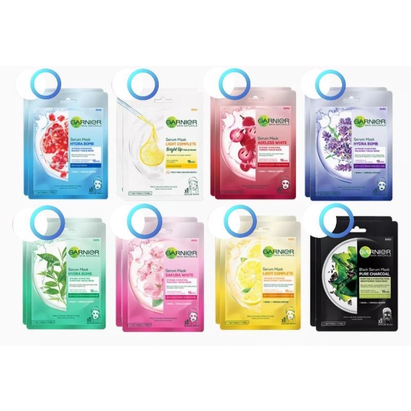 GARNIER SHEET MASK MURAH/ SERUM MASKER WAJAH GARNIER