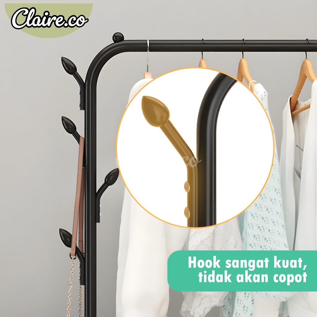 GANTUNGAN BAJU TERBARU / STAND HANGER HITS / TEMPAT PENYIMPAN PAKAIAN