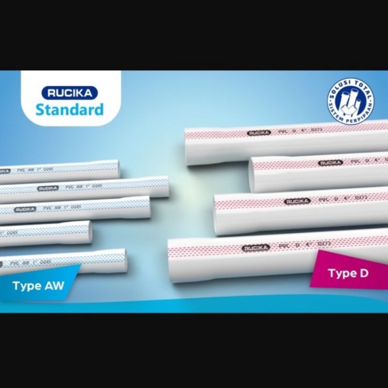 PIPA PVC 4" RUCIKA D PIPA AIR 4" ECERAN 1 METER/ PIPA 4 INCH/ PIPA PAM PIPA PEMBUANGAN PIPA CANISTER