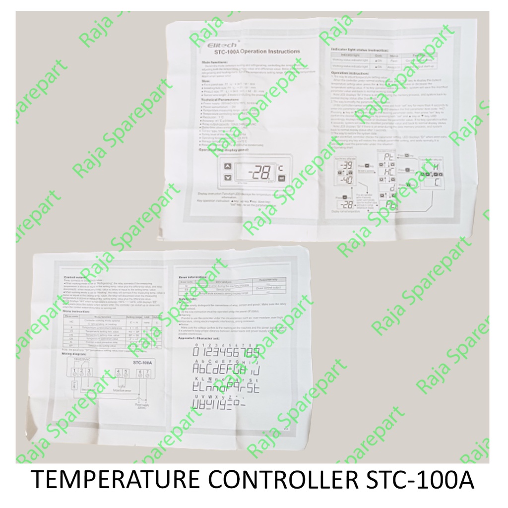 Temperature Controller/Thermometer Stc - 100A