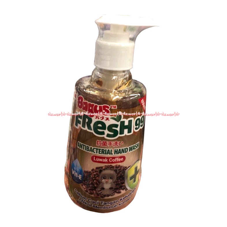 Bagus Fresh 99 Antibacterial Hand Wash 300ml Luwak Coffee Sabun Cuci Tangan